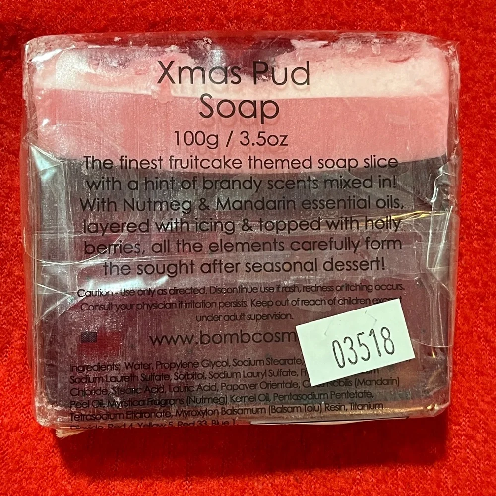 Xmas Pud Handmade Soap – NEW • Festive Holiday Scent